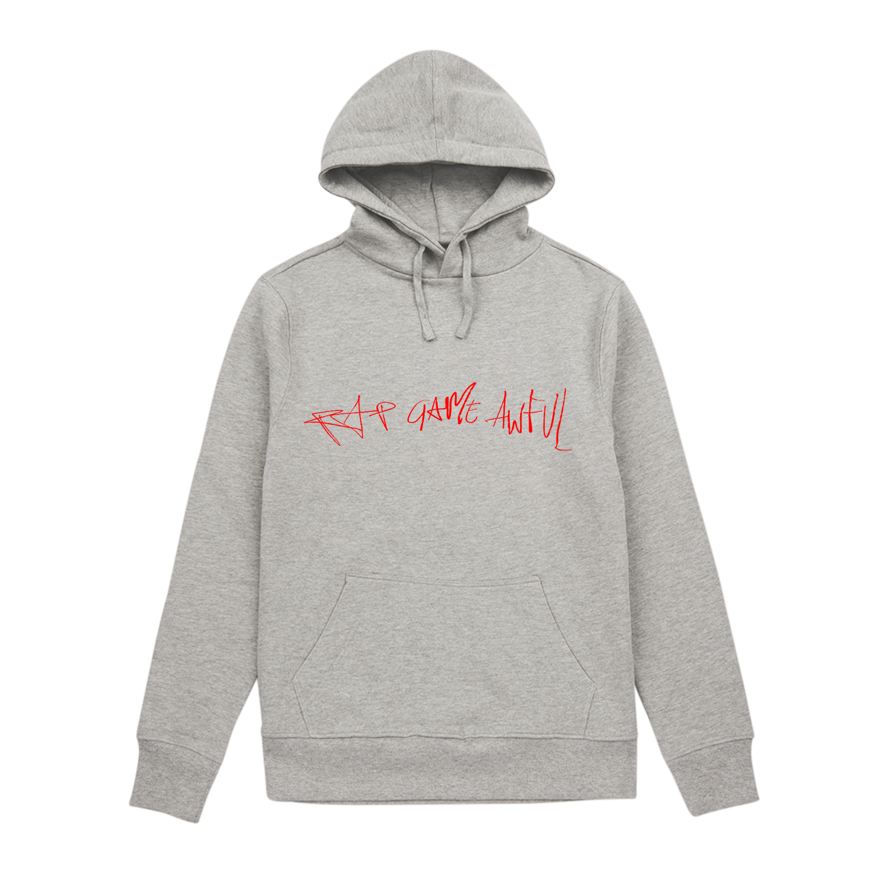 Clavish - Rap Game Awful: Hoodie (Grey/Red)
