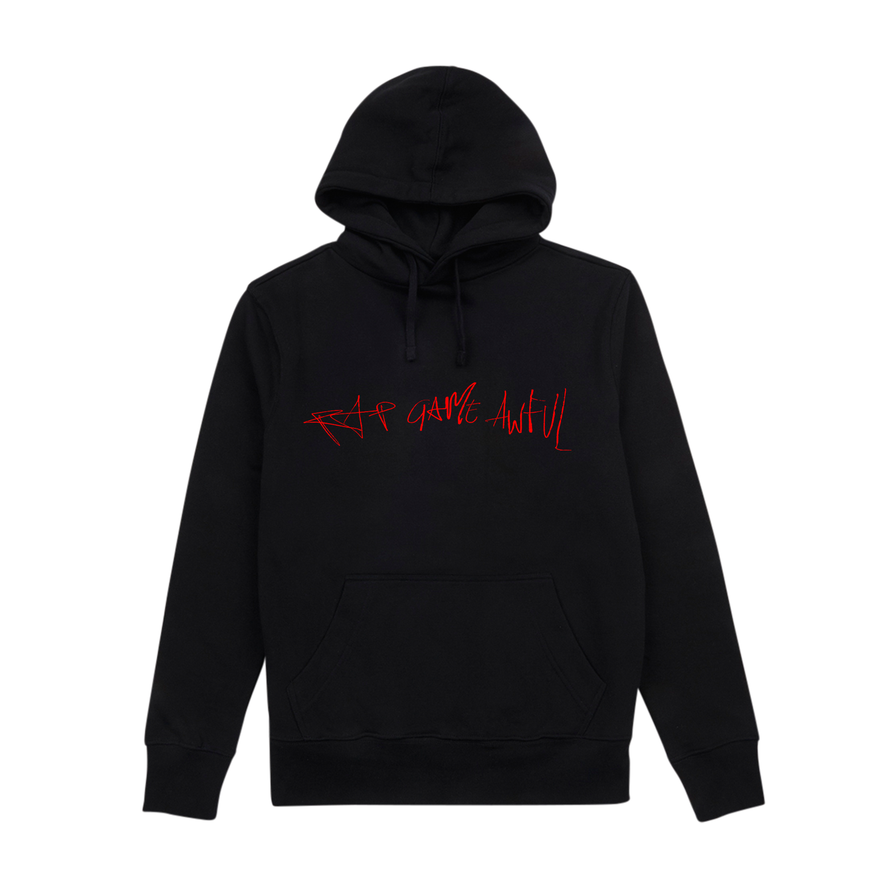 Rap Game Awful Hoodie Black Red Clavish